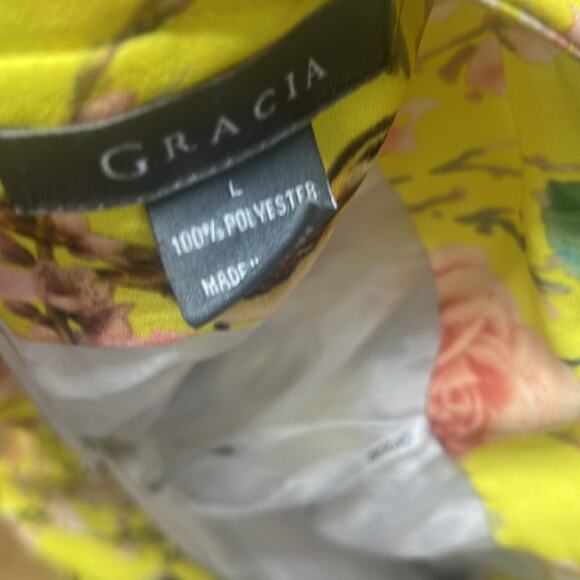 GARCIA FLORAL PRINT MOTIF FLARE SKIRT SIZE L - Picture 7 of 12